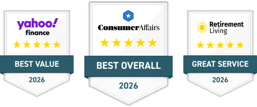Yahoo Finance: Best Value, 2026. Consumer Affairs: Best Overall, 2026. Retirement Living: Great Service, 2026.