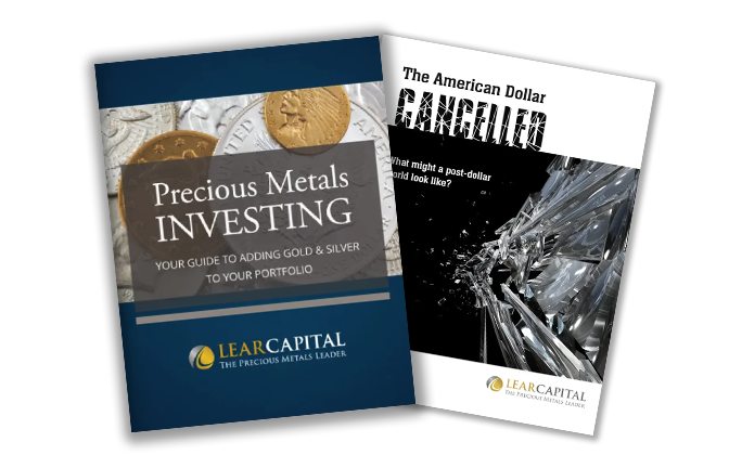 3 brochures, Precious Metals Investing cover is at the center